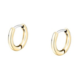 Morellato Women's Gold Steel Hoop Earrings Collection Gift for Girlfriend - SAUP21, Steel
