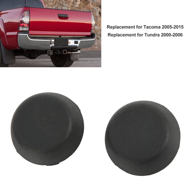 2Pcs Rear Bumper Dome Pt228 34000 Bk Abs Black Replacement