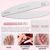 Makartt Zebra Nail Files 100 180 Grit for Poly Nail