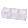 25pcs Acrylic Box Trays for 1" 25.4mm Element Cubes Clear