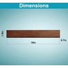 16 Inch Brown Wood Knife Magnetic Strip Use as Magnetic