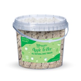 Spunky pup Every Day Biscuit Dog Treats - All-Natural, Handmade in USA, Perfect for Training or Snacking, 4 lb Resealable Bucket- Bucket of Biscuits- Apple Fritter Flavor