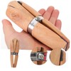 Operitacx Pack of 4 Wooden Ring Holders, Ring Clamps, Ring