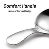 5 Pack Short Handle Scoops - Silver Mini Scoops for