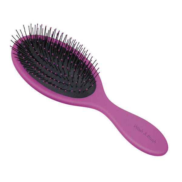 Clauss Wet & Brush Soft Touch Handle Hair Brush - Pink/Black