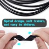 Spiral Cable Wrap WorthPlanet 4mm Polyethylene Spiral Wire Wrap Cord