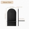 Black Wall Candle Holder: Wood Arch Candle Sconces Set of