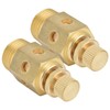 1/2in Pneumatic Muffler - Brass, Adjustable Throttle, Excellent Noise Reduction
