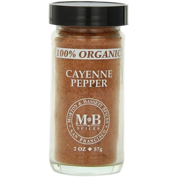 Morton & Basset Spices, Organic Cayenne Pepper, 2 Ounce (Pack of 3)