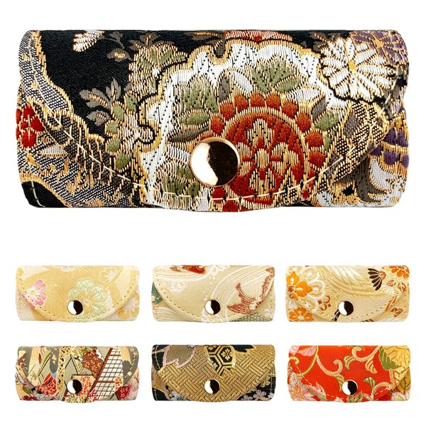 leo&aoi Nishijin Textile Women's 4 Row Smart Key Trifold Key