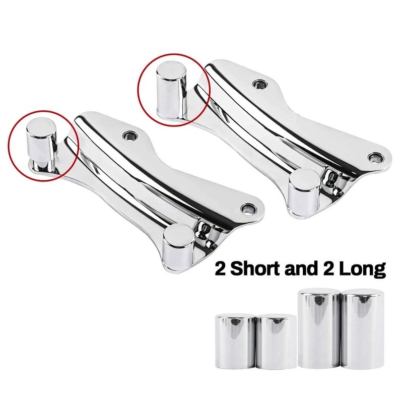 Motorcycle Sissy Bar Luggage Racks Docking Hardware Point Cover Kit