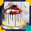 Nuenen 50 Pcs 12 Inch Gold Cake Board Rounds Cake