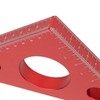 Aluminum Alloy Right Angle Ruler DIY Woodworking Triangle Ruler Measuring
