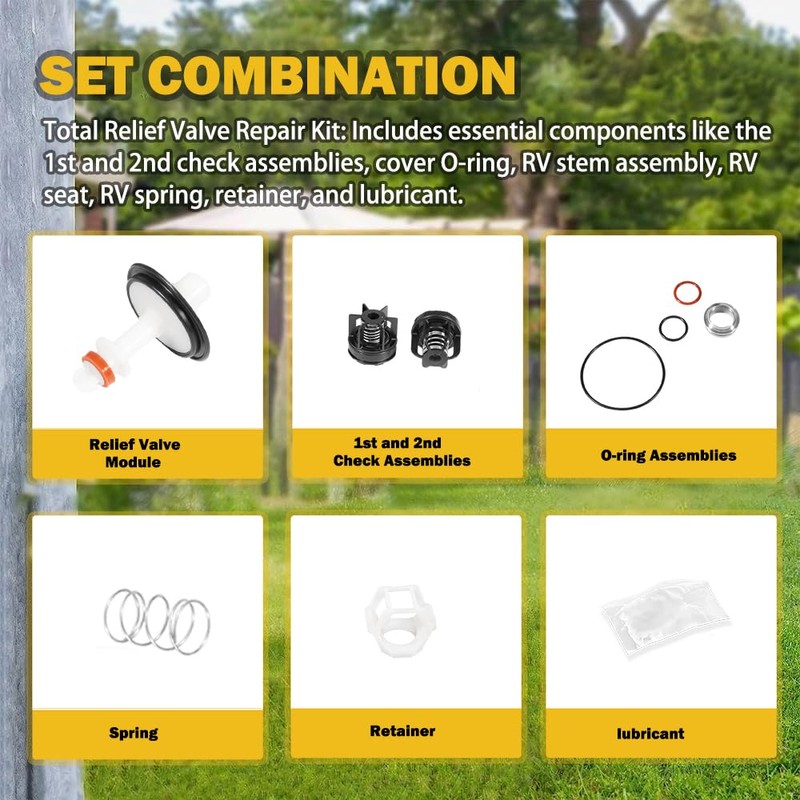 009M3 3/4" Total Repair Kit- Compatible Replacement for Watts LF009M3/009M3