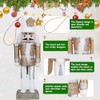 10 piezas de adornos de Navidad del cascanueces, adornos de