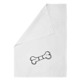 Azeeda 'Hundeknochen' Weißes Geschirrtuch aus Baumwolle (TW00014832)