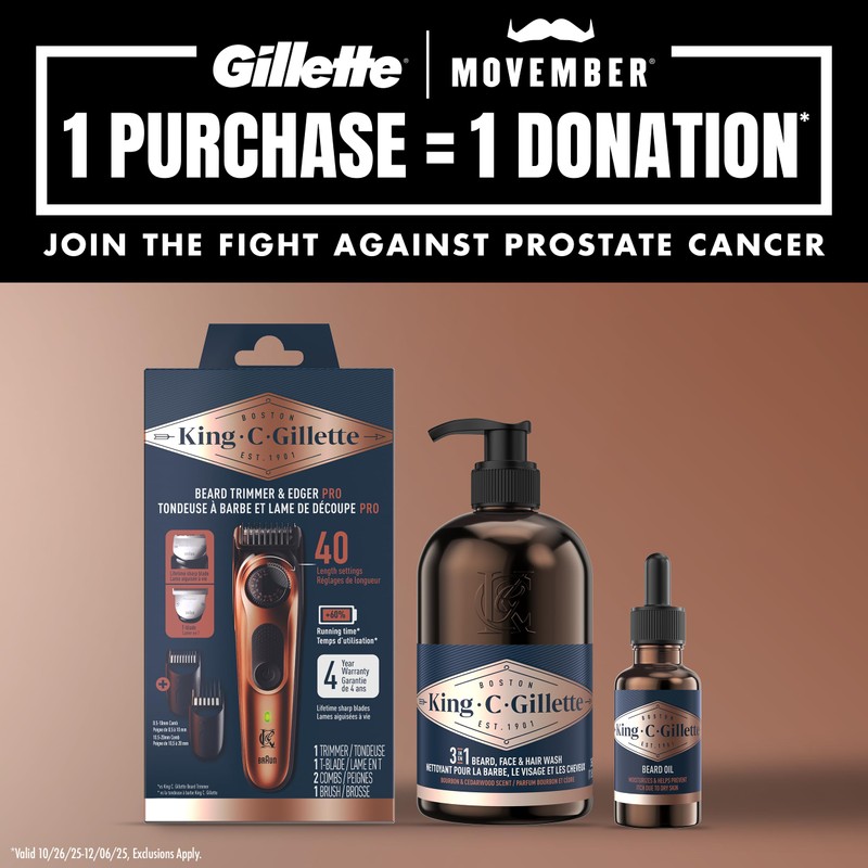 King C. Gillette Beard Thickener formulated with Vitamin B complex