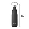 S’well Stainless Steel 17oz Water Bottle, Onyx Black, Triple-Layer Vacuum