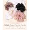 Yanibest 4 Pcs Breeze Satin Scrunchies - Hair Scrunchies for