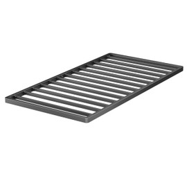 VIPSHOW 2 Inch Twin XL Metal Box Spring with Round Corners - 3000 lbs Capacity, Low Profile Bed Slat Replacement Bunkie Board with Steel Slats, Noise-Free, Easy Assemble, Black