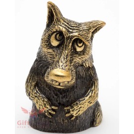 Brass bell figurine of the Wolf IronWork