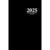2025 Weekly & Monthly Planner: Black 6x9 Edition, 12-Month Daily,