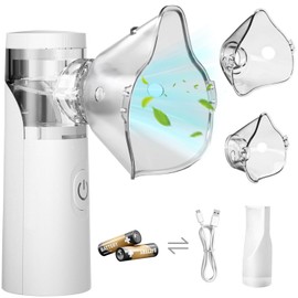 Nebulizador Portatil, Apto para nios y Adultos Inhalador Elctrico Silencioso Nebulizador, para El Hogar, Oficina, Al Aire Libre                       