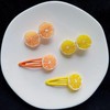 2Pcs Orange Slice Snap Hair Clips for Women Girls Bangs
