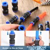 BDHYYM Pack of 50 Straight Pneumatic Connectors Pneumatic Fittings Push