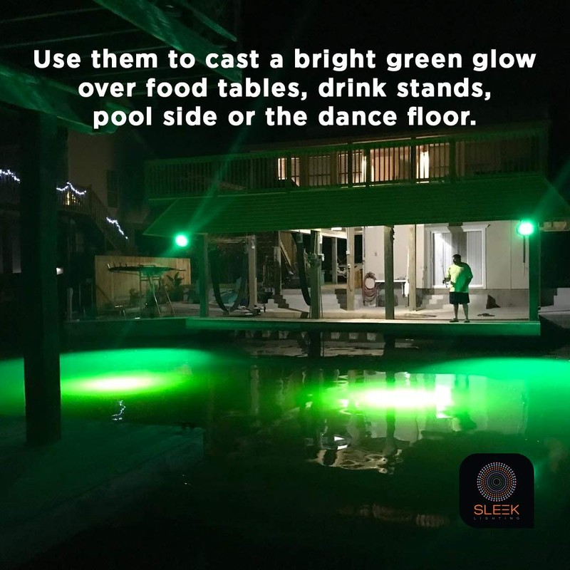 SLEEKLIGHTING 13 Watt Green Spiral CFL Light Bulb- UL Approved-