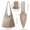 Stizimn Crochet Bags for Women Summer Beach Tote Bag Aesthetic