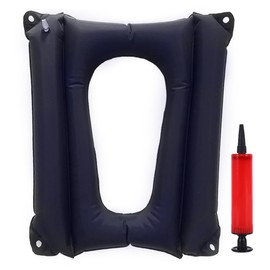 Laroal Inflatable Seat Cushion for Chairs and Toilet Seats Breathable Anti-Sore Pressure Relief Cushion Suitable for Home Use Made of Flocking PVC Inflatable