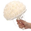 Delicate Bridal Buequet Crystal Artificial Pearl Holding Flowers Wedding Decor