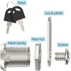 Letter Box Lock 20 mm Locker Lock with Key Furniture