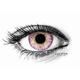 Lucifer® natürliche Farbige Kontaktlinsen Cloud Pink - 2 Stück (1 Paar), Ohne Sehstärke