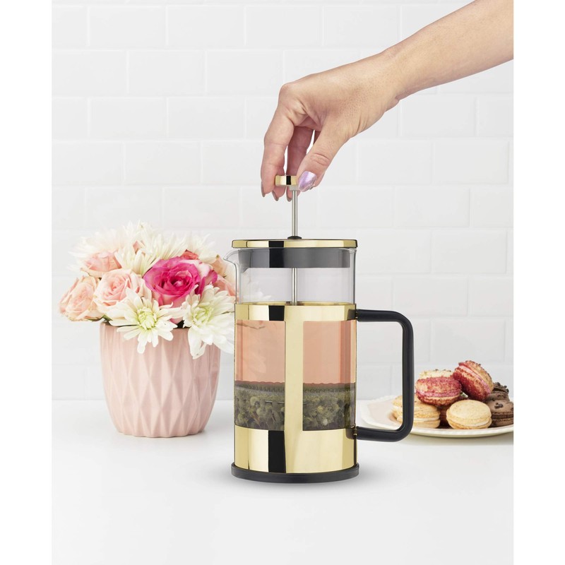 Pinky Up Piper Gold Press Pot, 34 oz