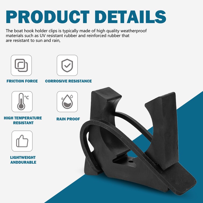 Boat Hook Holder Clips Replacement for SOF-LOC Gaff Hook Holder