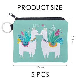 CWPFVQA 5 Piece Purse, Mini Purse, Kids Purse, Coin Bag, Mini Bag with Zip, Small Purse, Coin Bag for Women, multicoloured