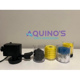 Internal Aquarium Filter 320GPH for 10-160 Gallon Fish Tanks and Ponds (High-Performance Internal Filter)