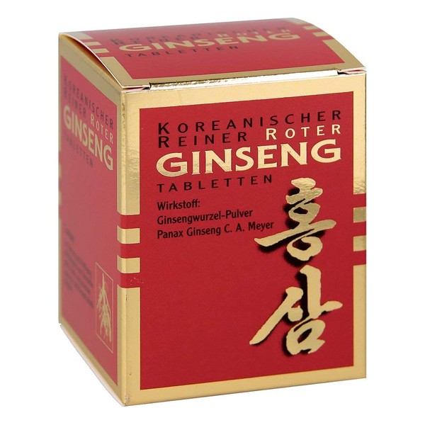 KGV Koreanischer Reiner Roter Ginseng, 200 Wurzelpulver Tabletten, 300 mg, 6-jähriger Panax Ginseng, 1800 mg je Tagesdosis