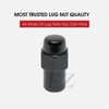 Cragar Standard Mag Lug Nut 12x1.25 Black with Chrome Offset
