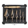 Cobalt Step Drill Bit Set, Hex Shank Step Drill Bit