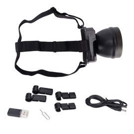 Headlamp Body Camera Wearable Portable Waterproof 1080P HD Head Mounted Video Recorder for Hiking Camping Gear