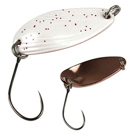 FTM Spoon Break 2.2 g - Blinker for Spin Fishing for Trout, Trout Blinker for Trout Fishing on Trout Lake, Spoon Blinker, Colour: White/Copper