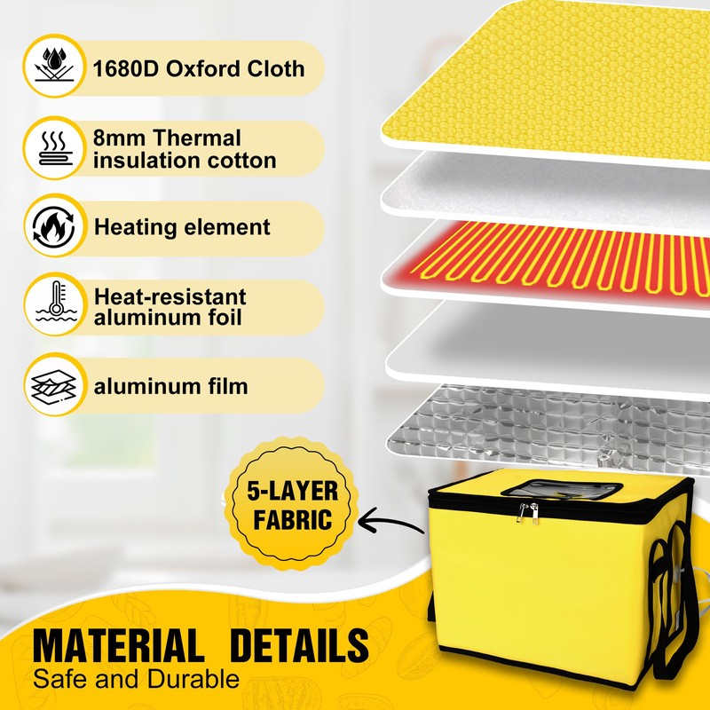 GEOYLE 30L Dough Proofer, Folding Bread Proofing with 33-122℉ Temperature