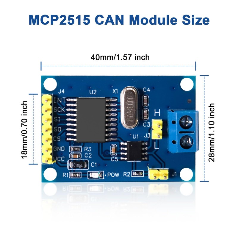 MCP2515 CAN Bus Module RUIZHI Pack of 5 MCP2515 CAN