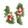 Wedding Arch Flowers Red Silk Cloth Bright Color Widely Used