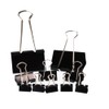 Binder Clips 10 X Black Strong Metal Fold Back Bulldog