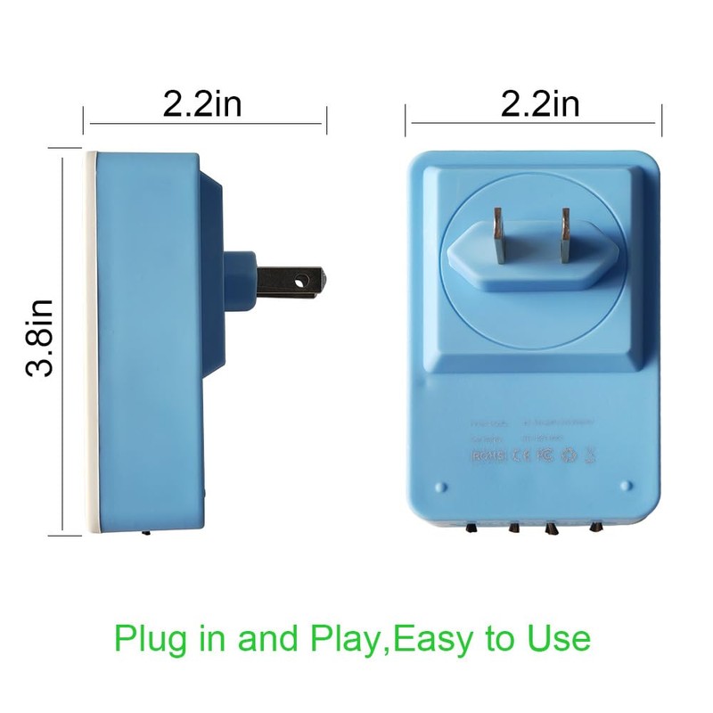 HAPHID Air Ionizer Plug In, Ionizer Air Purifier Ion Generator【Upgraded】with