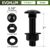 20 Sets 1/4-20 x 1 Carriage Bolt Kit, Round Head